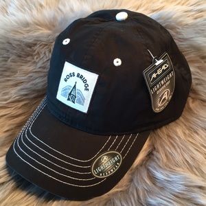 NWT Golf Hat by AHead ‘Ross Bridge’ Black One Size